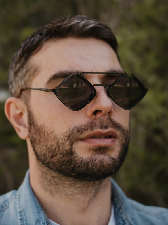 VEYREY Schwarze unisex VeyRey Aeltimpion Sonnenbrille