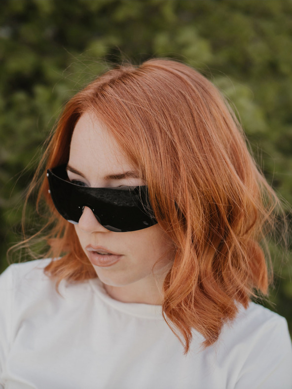 VEYREY Schwarze Unisex-Sonnenbrille VeyRey Binneon