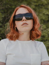 VEYREY Schwarze Unisex-Sonnenbrille VeyRey Binneon