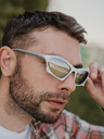 VEYREY Weiße Unisex-Sonnenbrille VeyRey Narel