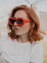 VEYREY Rote Unisex-Sonnenbrille VeyRey Sumphreon