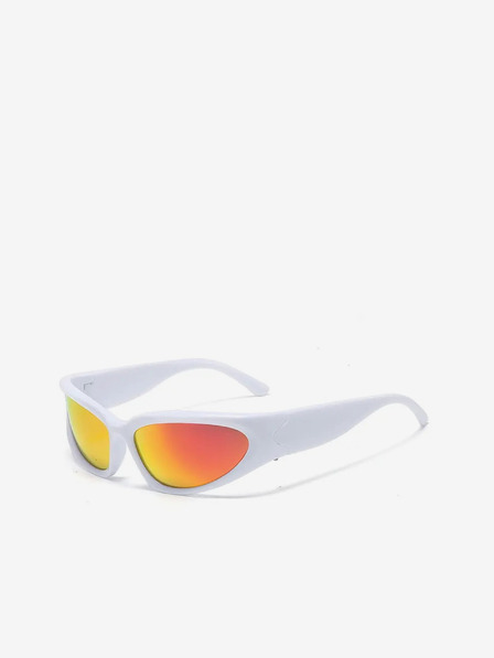 VEYREY Weiße Unisex-Sport-Sonnenbrille VeyRey Steampunk Gezrel