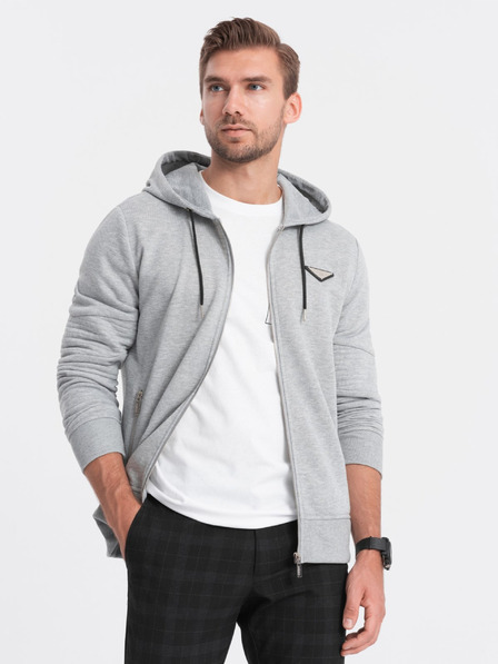 Ombre Clothing Hellgrauer Herren Hoodie Ombre Clothing