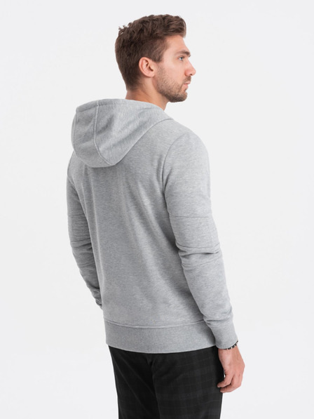 Ombre Clothing Hellgrauer Herren Hoodie Ombre Clothing