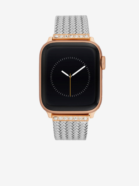Anne Klein Armband für Apple Watch mit Kristallen in Silber Anne Klein