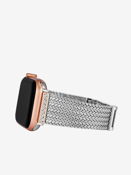 Anne Klein Armband für Apple Watch mit Kristallen in Silber Anne Klein