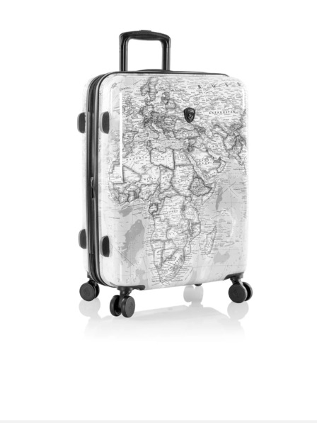 Heys Schwarz-weiß gemusterter Reisekoffer Heys Journey 3G M Schwarz/Weiß Karte