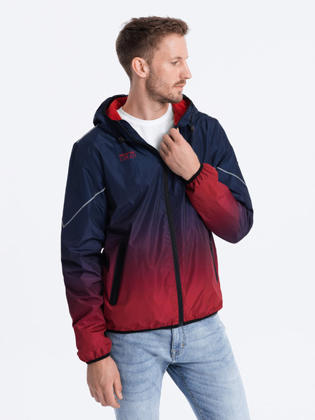 Ombre Clothing Rote und blaue Herren-Sportjacke von Ombre Clothing