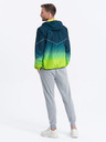 Ombre Clothing Grüne und petrolfarbene Herren-Sportjacke von Ombre Clothing