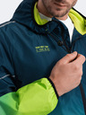 Ombre Clothing Grüne und petrolfarbene Herren-Sportjacke von Ombre Clothing