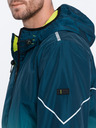 Ombre Clothing Grüne und petrolfarbene Herren-Sportjacke von Ombre Clothing