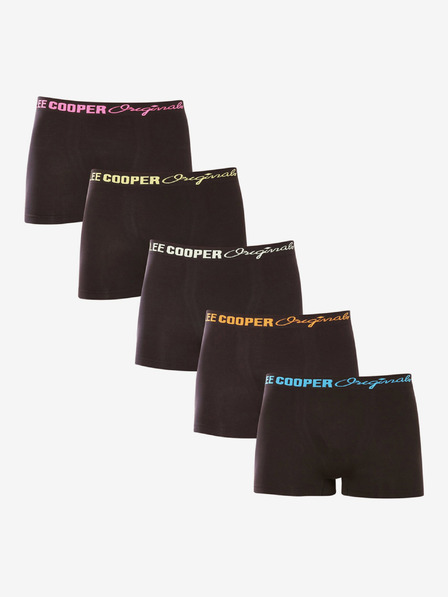 Lee Cooper Set aus fünf Paar schwarzen Lee Cooper Boxershorts für Herren