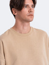 Ombre Clothing Weiß-beiges Herren-Sweatshirt Ombre Clothing