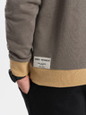 Ombre Clothing Weißes und graues Sweatshirt für Herren Ombre Clothing