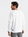 Ombre Clothing Graues und weißes Herren-Sweatshirt Ombre Clothing