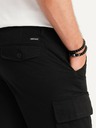 Ombre Clothing Schwarze Herren Cargo-Shorts Ombre Clothing