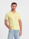 Ombre Clothing Gelbes Herren-Poloshirt Ombre Clothing