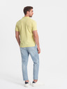 Ombre Clothing Gelbes Herren-Poloshirt Ombre Clothing