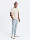 Ombre Clothing Hellbraunes Herren-Taschen-T-Shirt Ombre Clothing