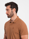Ombre Clothing Braunes Herren-Poloshirt Ombre Clothing