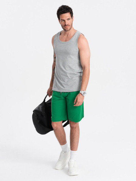 Ombre Clothing Graues Herren Baumwoll-Basic-Tank-Top Ombre Clothing