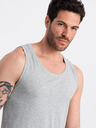 Ombre Clothing Graues Herren Baumwoll-Basic-Tank-Top Ombre Clothing