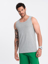 Ombre Clothing Graues Herren Baumwoll-Basic-Tank-Top Ombre Clothing