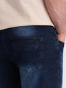 Ombre Clothing Dunkelblaue Herren Denim Shorts Ombre Clothing