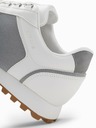 Ombre Clothing Weiße und graue Herren-Turnschuhe Ombre Clothing