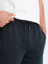 Ombre Clothing Schwarze Herren-Trainingsanzug-Shorts Ombre Clothing