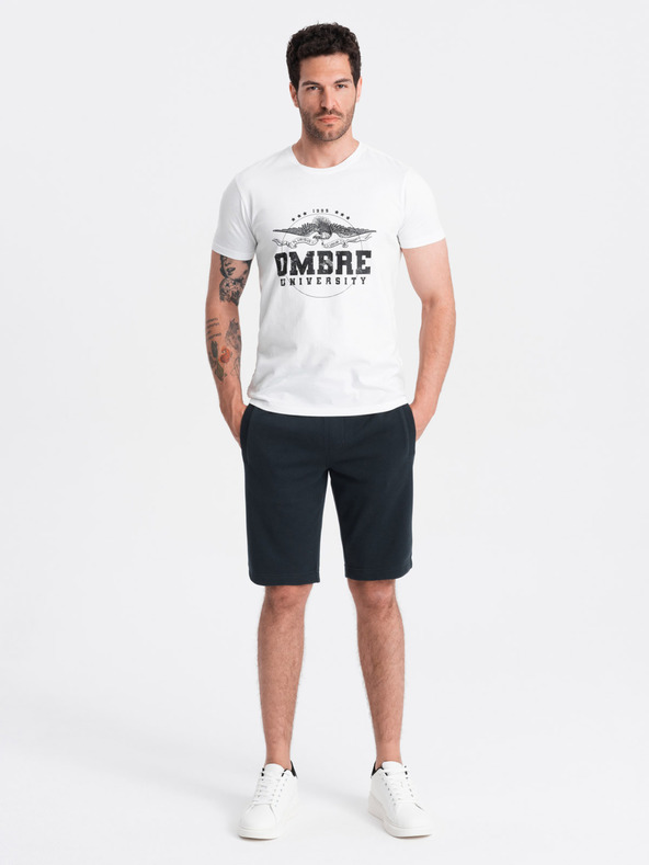 Ombre Clothing Schwarze Herren-Trainingsanzug-Shorts Ombre Clothing