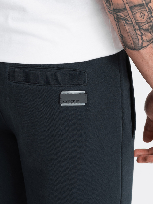 Ombre Clothing Schwarze Herren-Trainingsanzug-Shorts Ombre Clothing