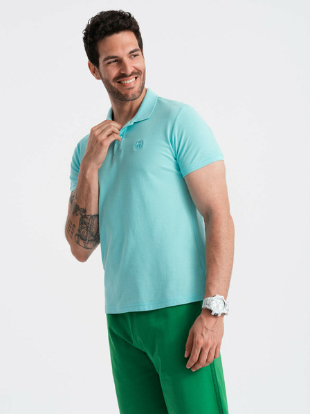 Ombre Clothing Mintfarbenes Herren-Poloshirt Ombre Clothing