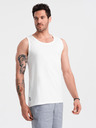 Ombre Clothing Weißes Herren Tank Top aus Baumwolle Ombre Clothing