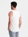 Ombre Clothing Weißes Herren Tank Top aus Baumwolle Ombre Clothing