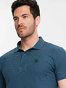 Ombre Clothing Blaues Herren-Poloshirt Basic Ombre Clothing
