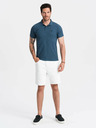 Ombre Clothing Blaues Herren-Poloshirt Basic Ombre Clothing