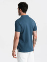 Ombre Clothing Blaues Herren-Poloshirt Basic Ombre Clothing