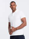Ombre Clothing Weißes Herren-Poloshirt Ombre Clothing