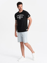 Ombre Clothing Schwarzes bedrucktes Herren-T-Shirt Ombre Clothing
