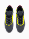 Ombre Clothing Dunkelgraue Herren-Turnschuhe mit Neon-Sohlen Ombre Clothing