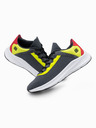Ombre Clothing Dunkelgraue Herren-Turnschuhe mit Neon-Sohlen Ombre Clothing