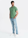 Ombre Clothing Grünes Herren-Poloshirt Basic Ombre Clothing
