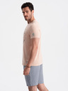 Ombre Clothing Hellrosa Herren T-Shirt bedruckt Ombre Kleidung