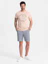 Ombre Clothing Hellrosa Herren T-Shirt bedruckt Ombre Kleidung