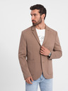 Ombre Clothing Beige Herren Blazer mit Taschen Ombre Clothing