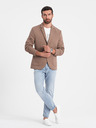 Ombre Clothing Beige Herren Blazer mit Taschen Ombre Clothing