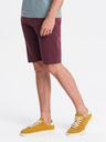 Ombre Clothing Burgunderfarbene Herren-Trainingsanzug-Shorts Ombre Clothing