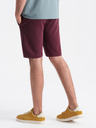 Ombre Clothing Burgunderfarbene Herren-Trainingsanzug-Shorts Ombre Clothing