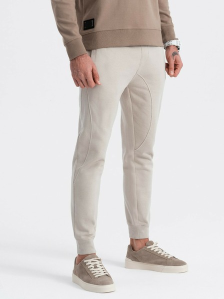 Ombre Clothing Beige Herren Jogginghosen Ombre Clothing
